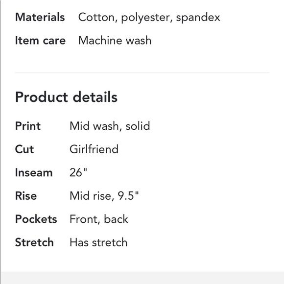 Warp + Weft LAX Girlfriend jeans size 2/26. Dark wash. Skinny jeans cuff option - Picture 5 of 7